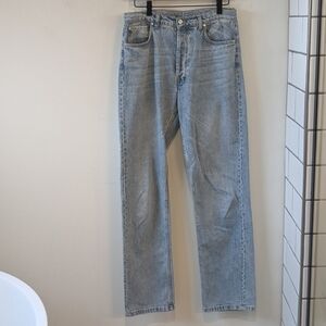 Djerf Avenue Light Blue Straight Leg Jeans
